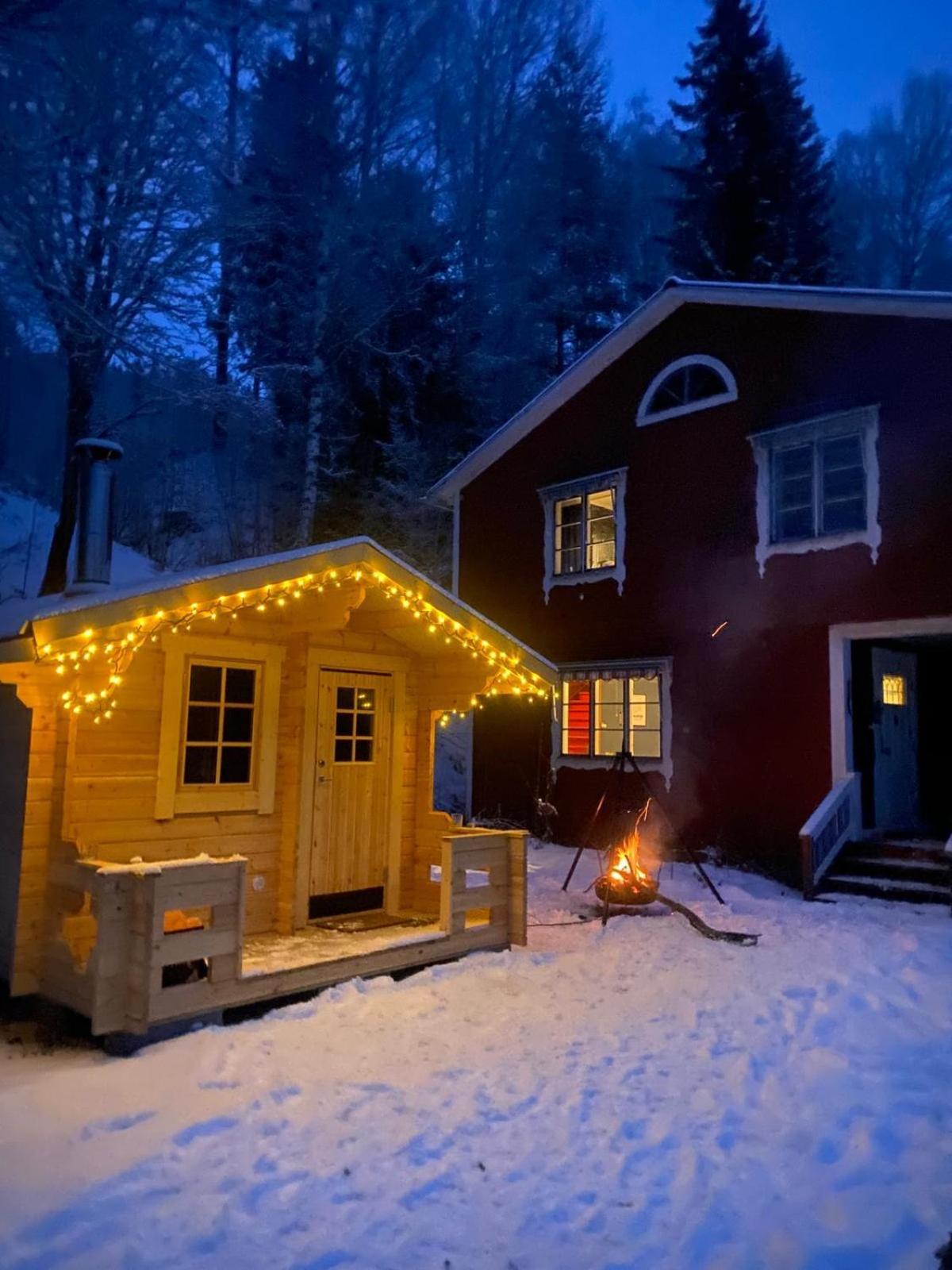 Charmig Villa Med Bastu Och Snabbt Wifi Langav Экстерьер фото